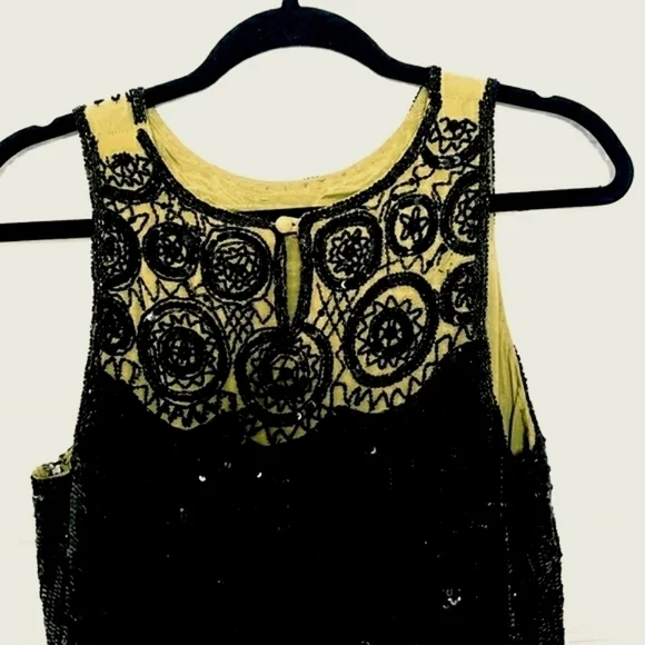 Vintage 80's Liu.jo Dress Art Wear Embellished Sequins Regency Gothic Wedding - Picture 7 of 15